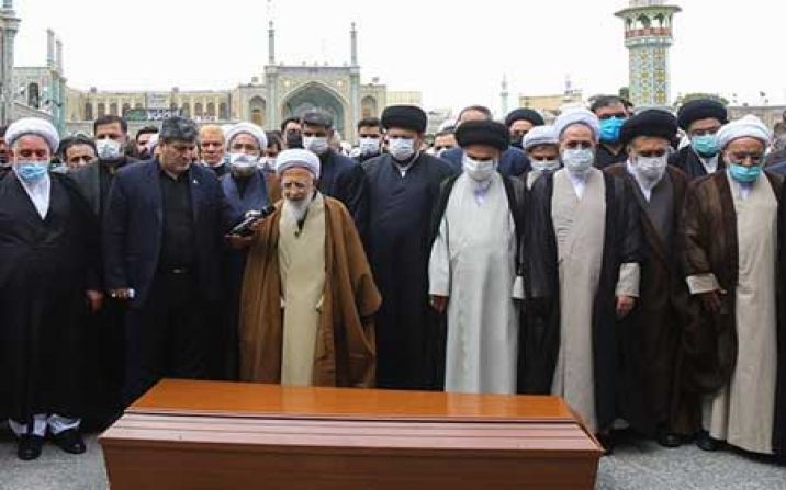 مراسم تشییع و خاکسپاری همسر آیت الله جوادی آملی برگزار شد مراسم تشییع و خاکسپاری همسر آیت الله جوادی آملی برگزار شد